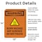 Signmission Hot Surface Sign, 14 in H x 10 in W, Plastic, Burn Hazard Hot Surface With Symbol OS-2PACK-WS-P-1014-V-13004 - alternate 2